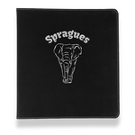 Elephant Leather Binder - 1" - Black (Personalized)