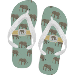 Elephant Flip Flops - Large (Personalized)