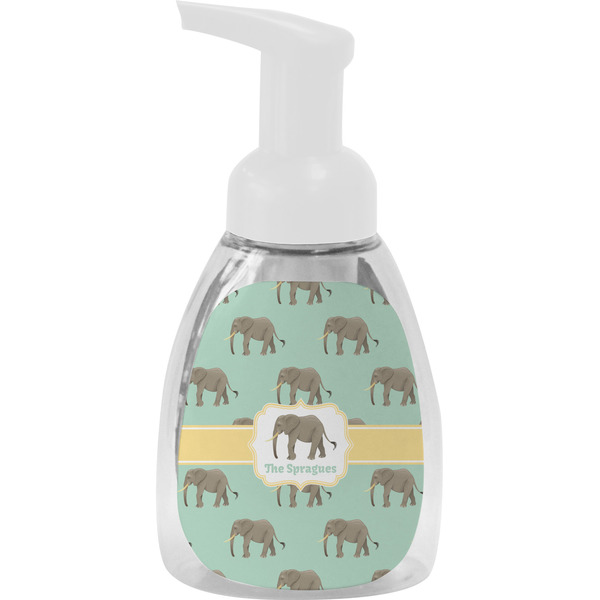 Custom Elephant Foam Soap Bottle - White (Personalized)