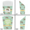 Elephant French Fry Favor Box - Front & Back View