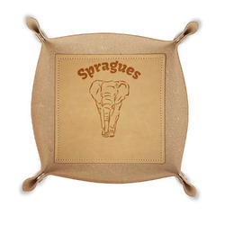 Elephant Genuine Leather Dice Tray (Personalized)