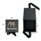 Elephant Gift Boxes with Magnetic Lid - Black - Open & Closed