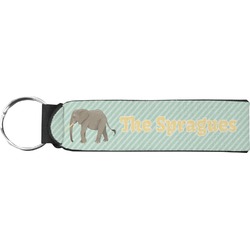 Elephant Neoprene Keychain Fob (Personalized)