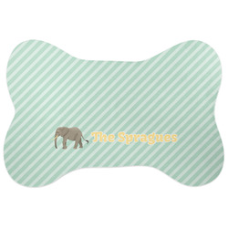 Elephant Bone Shaped Dog Food Mat (Large) (Personalized)