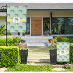 Elephant Large Garden Flag - Double Sided (Personalized)