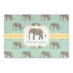 Elephant Large Rectangle Car Magnet (Personalized)