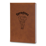 Elephant Leatherette Journal - Large - Double Sided (Personalized)