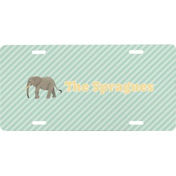 Elephant Front License Plate (Personalized)