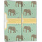 Elephant Linen Placemat - Folded Half (double sided)