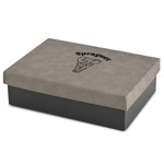 Elephant Medium Gift Box w/ Engraved Leather Lid (Personalized)