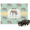 Elephant Microfleece Dog Blanket - Large