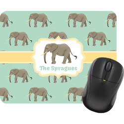 Elephant Rectangular Mouse Pad (Personalized)