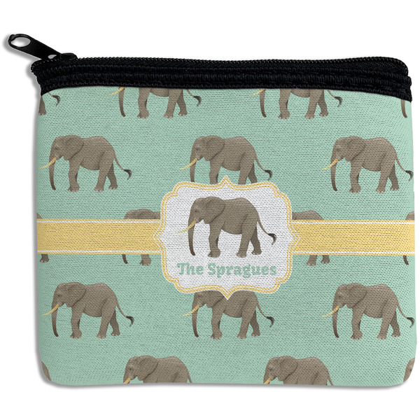 Custom Elephant Rectangular Coin Purse (Personalized)