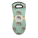 Elephant Neoprene Oven Mitt - Single w/ Name or Text