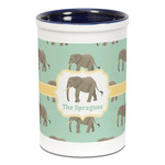 Elephant Ceramic Pencil Holders - Blue