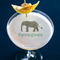 Elephant Printed Drink Topper - Large - In Context