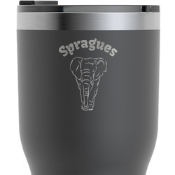 Elephant RTIC Tumbler - Black - Engraved Front (Personalized)