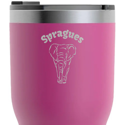 Elephant RTIC Tumbler - Magenta - Laser Engraved - Double-Sided (Personalized)