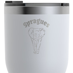 Elephant RTIC Tumbler - White - Engraved Front (Personalized)