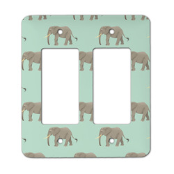 Elephant Rocker Style Light Switch Cover - Two Switch