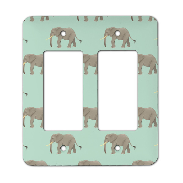 Custom Elephant Rocker Style Light Switch Cover - Two Switch