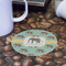 Elephant Round Paper Coaster - Front