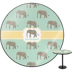 Elephant Round Table - 24" (Personalized)