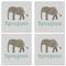 Elephant Set of 4 Sandstone Coasters - See All 4 View