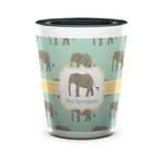 Elephant Ceramic Shot Glass - 1.5 oz - Two Tone - Single (Personalized)