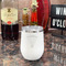 Elephant Stainless Wine Tumblers - White - Single Sided - In Context