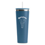 Elephant RTIC Everyday Tumbler with Straw - 28oz - Steel Blue - Double-Sided (Personalized)