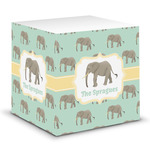 Elephant Sticky Note Cube (Personalized)