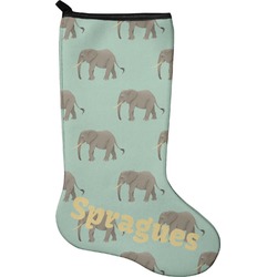 Elephant Holiday Stocking - Single-Sided - Neoprene (Personalized)