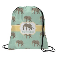 Elephant Drawstring Backpack - Medium (Personalized)