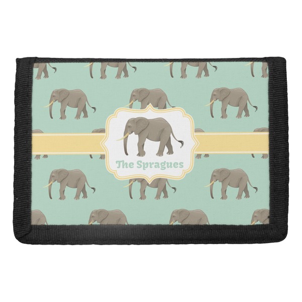 Custom Elephant Trifold Wallet (Personalized)