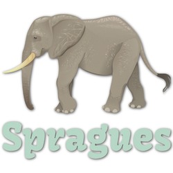 Elephant Graphic Decal - Medium (Personalized)