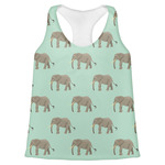 Elephant Womens Racerback Tank Top - Large