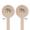 Elephant Wooden 7.5" Stir Stick - Round - Double Sided - Front & Back