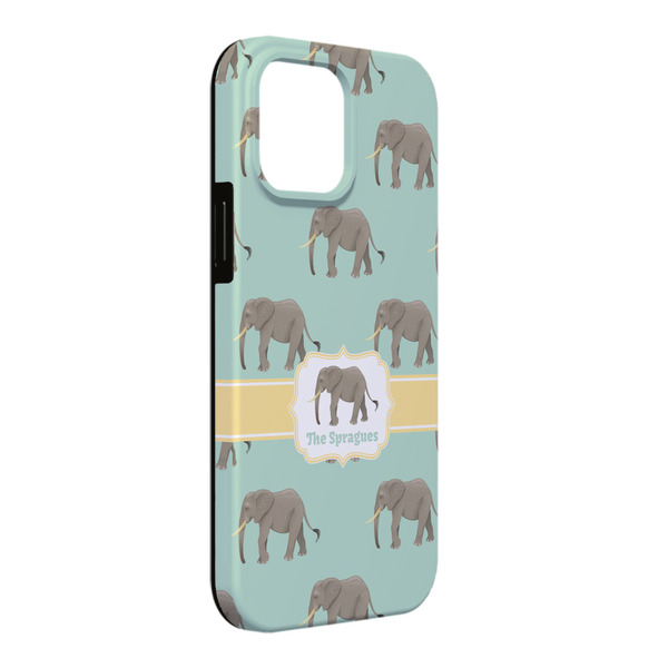 Custom Elephant iPhone Case - Rubber Lined - iPhone 13 Pro Max (Personalized)