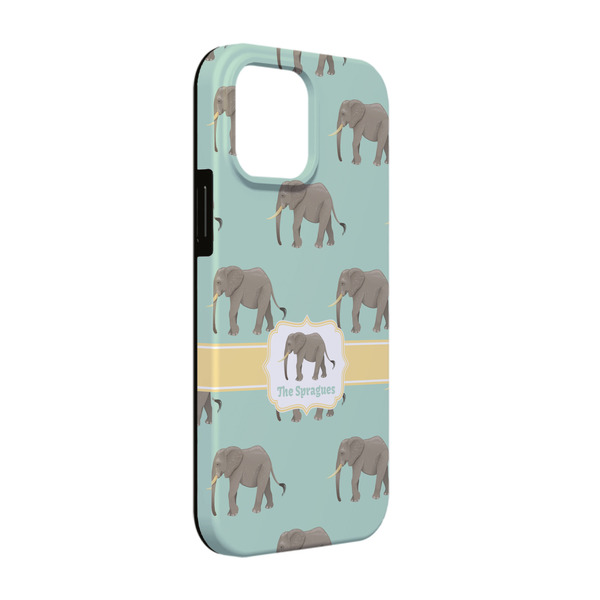 Custom Elephant iPhone Case - Rubber Lined - iPhone 13 Pro (Personalized)