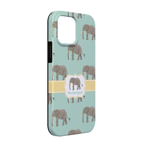 Custom Elephant iPhone Case - Rubber Lined - iPhone 13 (Personalized)