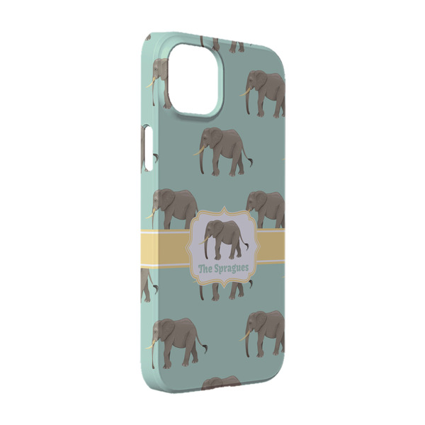 Custom Elephant iPhone Case - Plastic - iPhone 14 (Personalized)