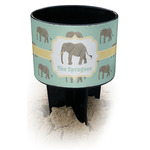 Elephant Black Beach Spiker Drink Holder (Personalized)