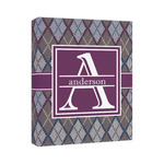 Knit Argyle Canvas Print (Personalized)