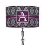 Knit Argyle 12" Drum Lamp Shade - Poly-film (Personalized)