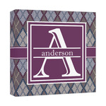 Knit Argyle Canvas Print - 12x12 (Personalized)