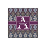 Knit Argyle Wood Print - 12x12 (Personalized)