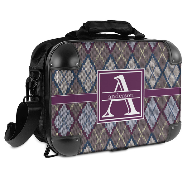 Custom Knit Argyle Hard Shell Briefcase - 15" (Personalized)