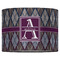 Knit Argyle 16" Drum Lampshade - FRONT (Fabric)