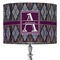 Knit Argyle 16" Drum Lampshade - ON STAND (Fabric)